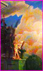 orange clouds