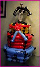 balloon 3 tier spider man spiderman batman superhero twisted birthday cake 