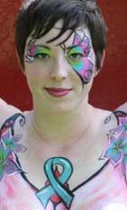 cervical awareness body painting
