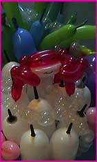 balloon mermaid crab twisted centerpiece coral reef sculpture