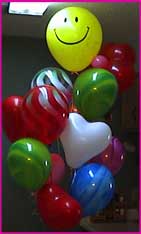 dozen happy balloons bouquet arrangment