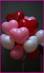 balloon dozen sweet heart heliums 