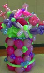flower decorations vase party favor girls balloon flowers decorations