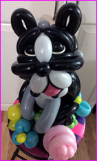 balloon french bulldog dog delivery twisted