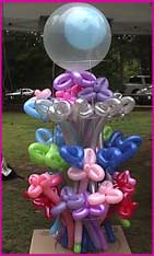 pre-made balloons stand 