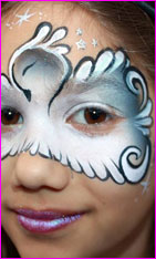 fairy face painting butterfly